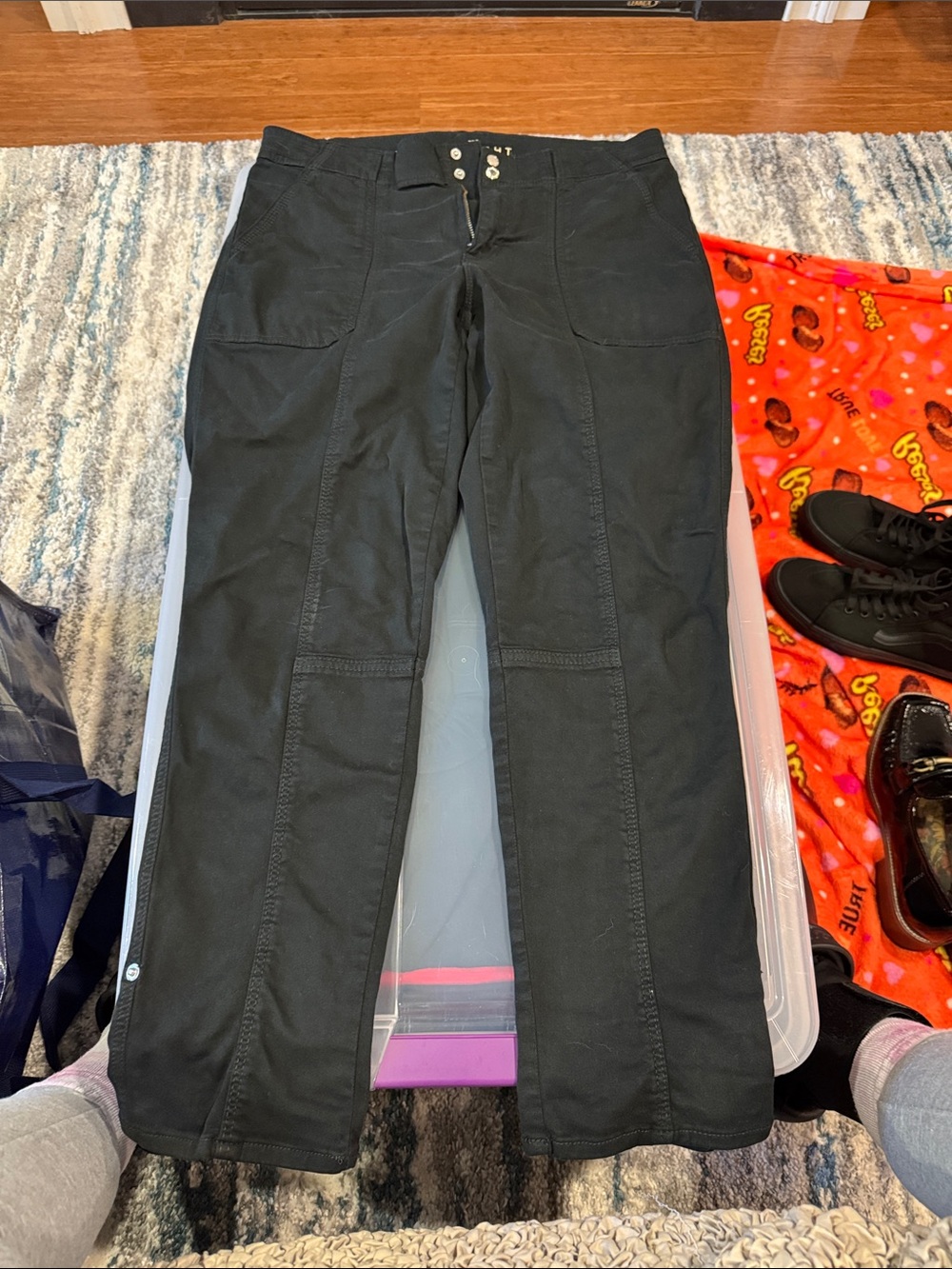 White House Black Market Black Stretch Utility Pants